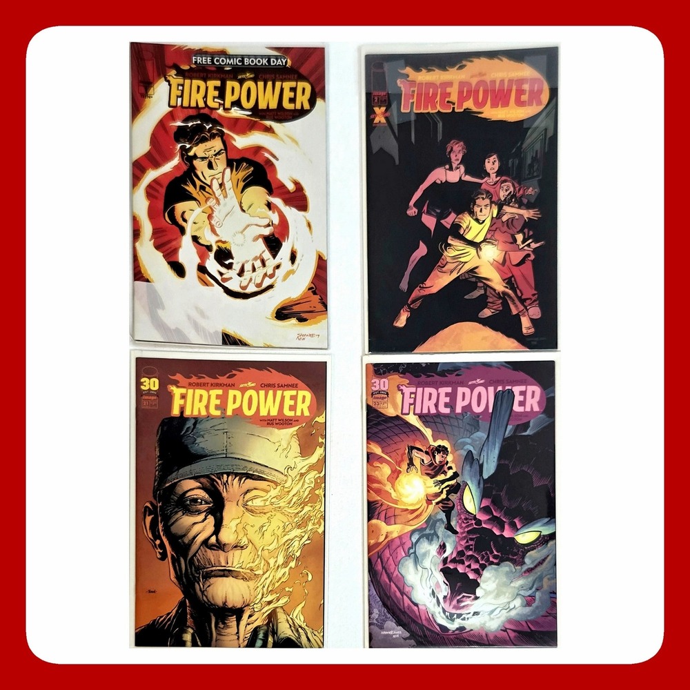 Fire Power Comic Book Lot 4 Issues FCBD 2 21 23 Robert Kirkman Skybound Image
